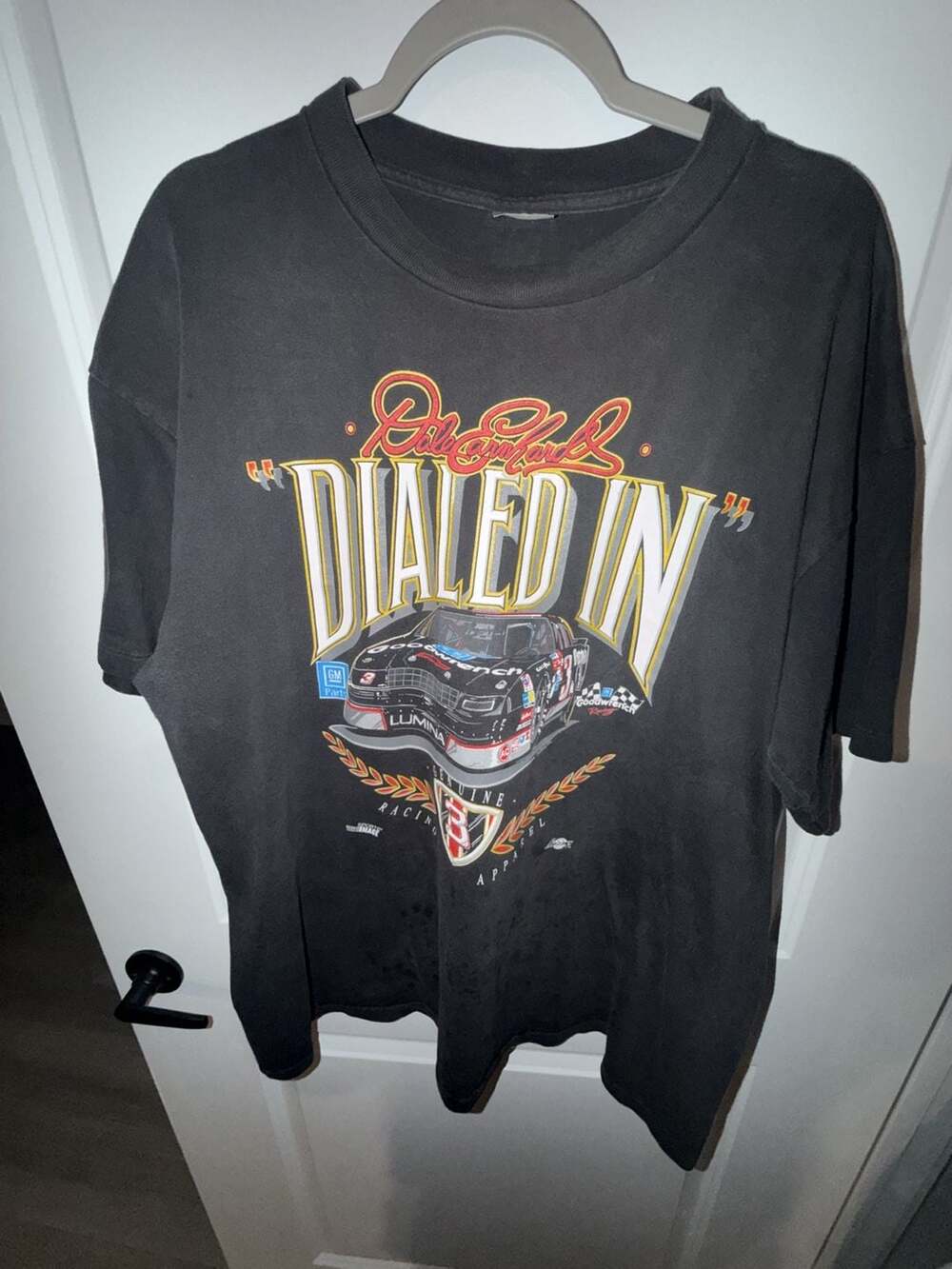 Single Stitch Sports Image Dale Earnhardt Dialed In T-Shirt Size 2XL Black